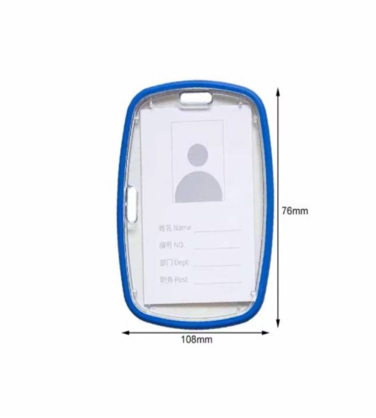 85x54 mm Porte-badge transparent en  plastique ,idéal pour protéger vos cartes professionnelles et d'identification